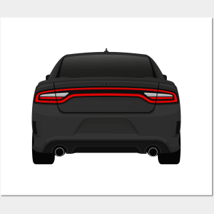 Charger rear Dark-grey Posters and Art